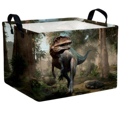ASKETAM front-view cute 3D dinosaur storage basket keeps kids' room organized