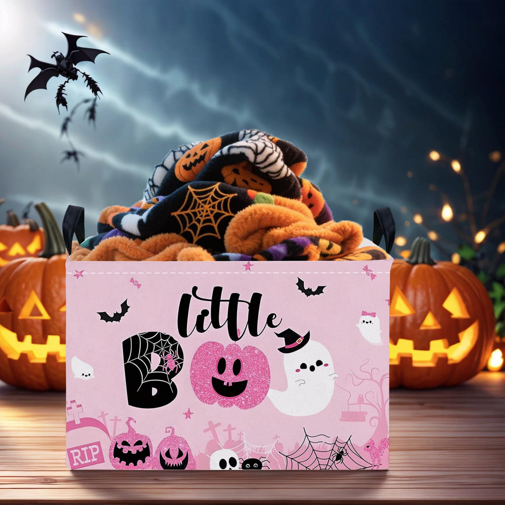 ASKETAM Halloween basket canvas close-up highlights durable fabric and build