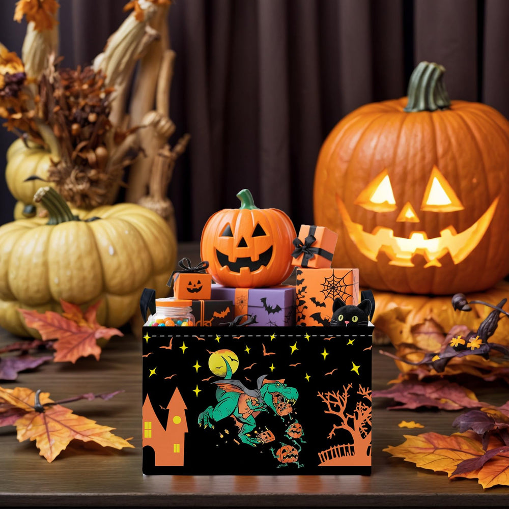ASKETAM Halloween basket filled with candy shows practical loot bag use