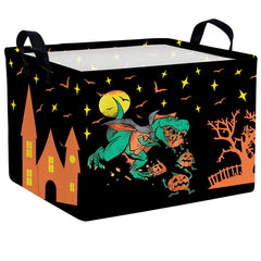 ASKETAM Halloween basket front view for easy candy collection during trick-or-treat
