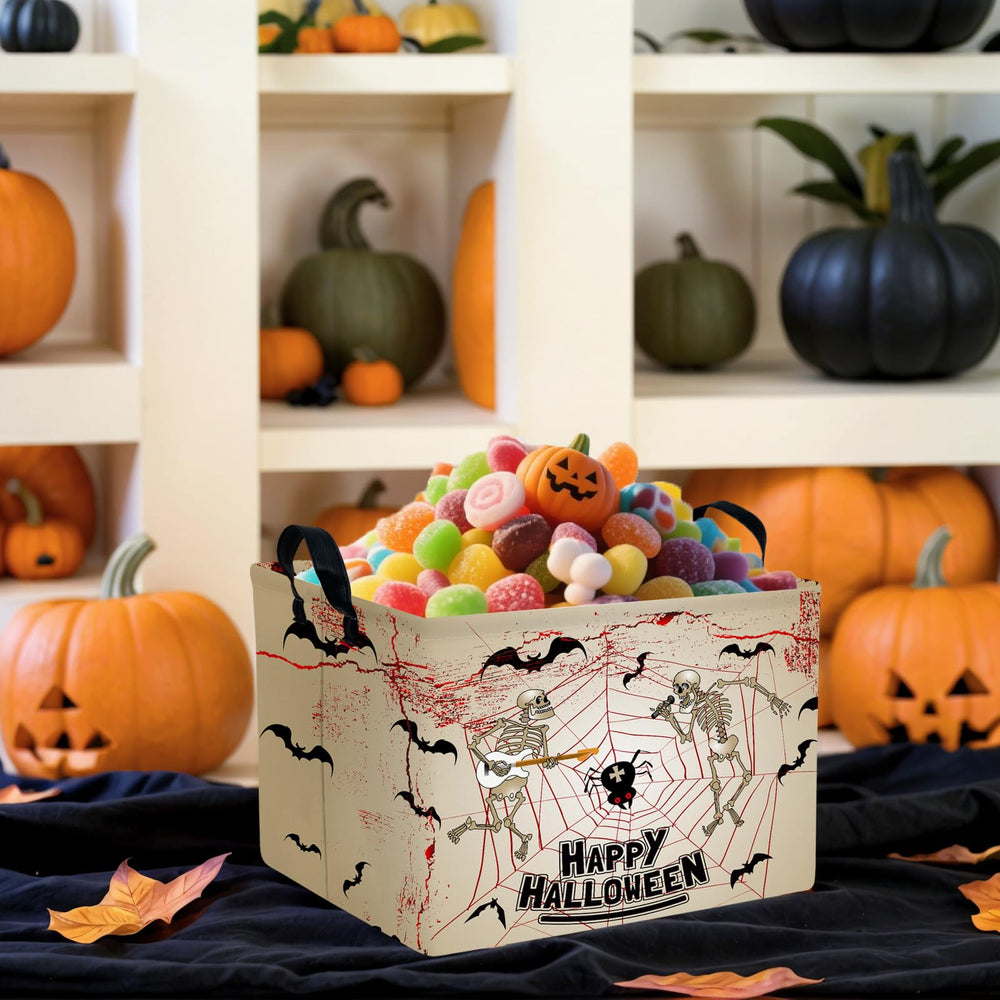 ASKETAM Halloween basket lightweight canvas for portable storage.