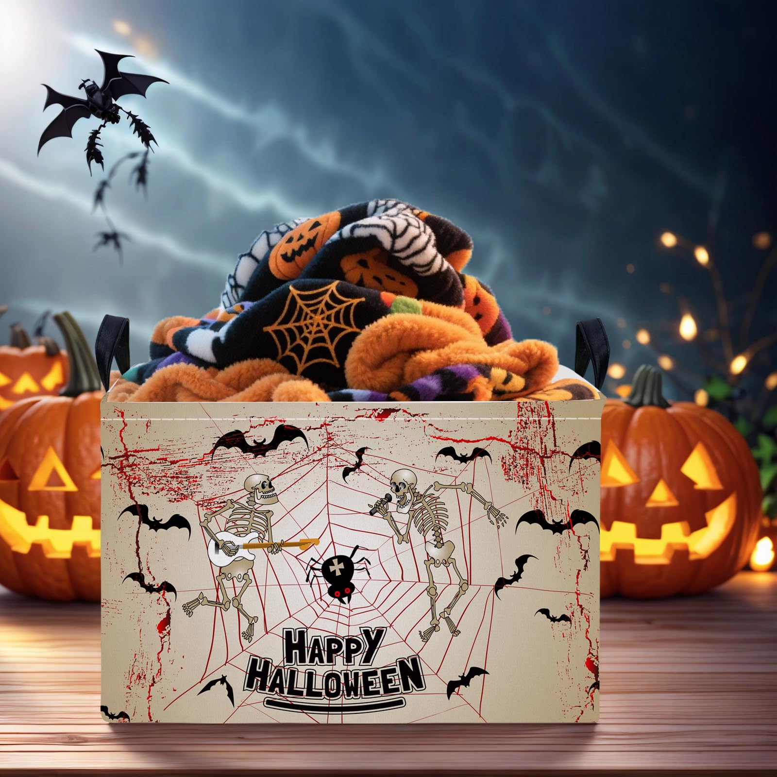 ASKETAM Halloween basket perfect for snacks and treats storage.