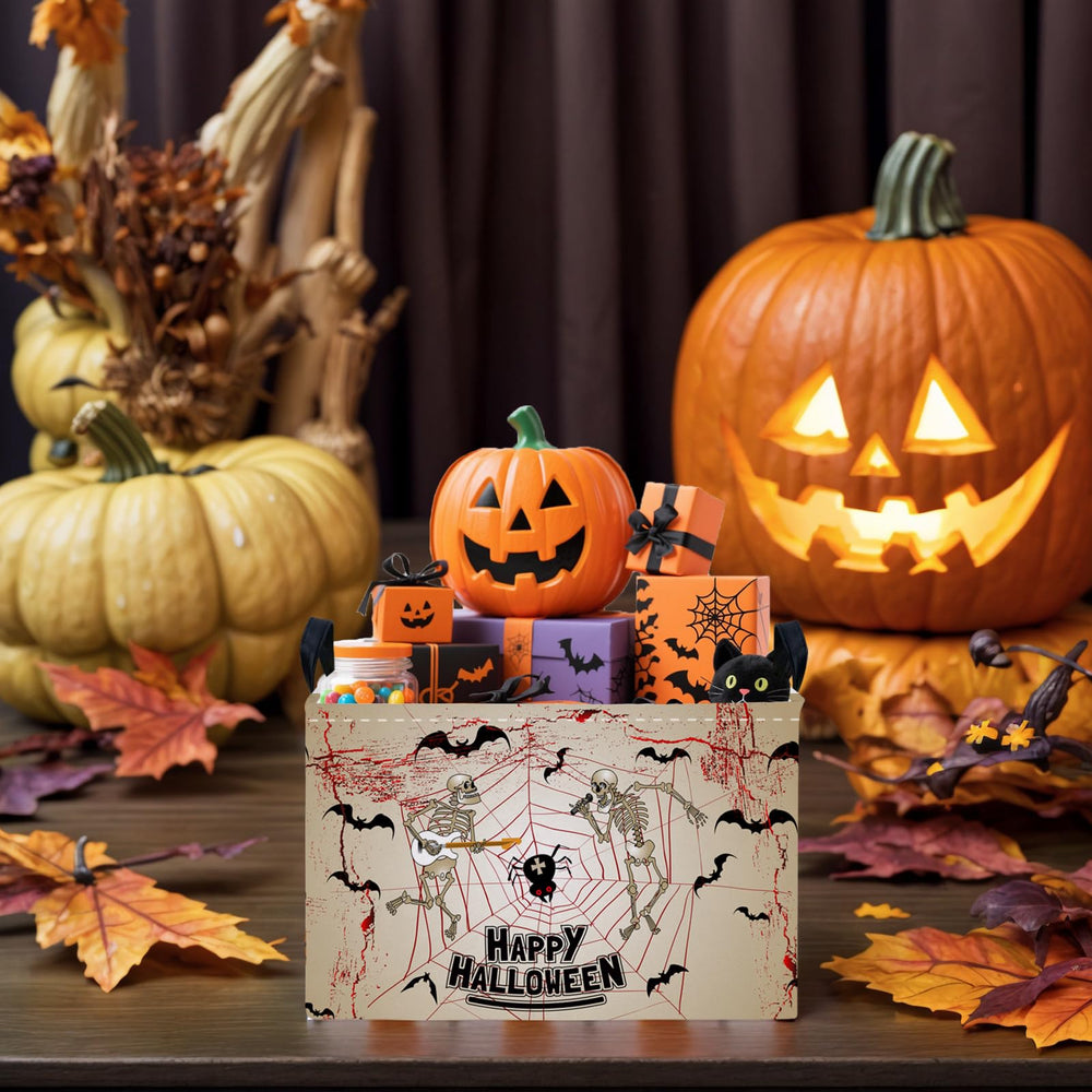 ASKETAM Halloween basket ideal for trick-or-treat collection.
