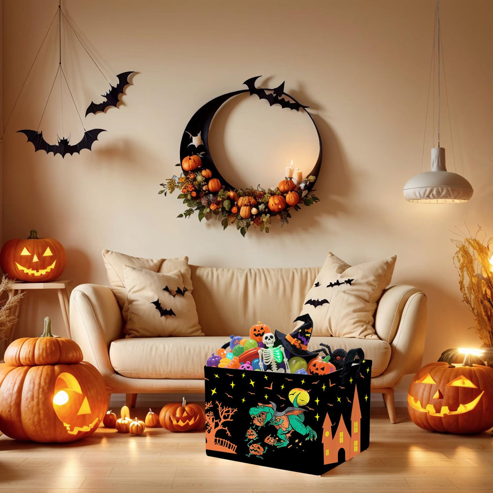 ASKETAM Halloween basket waterproof lining aids easy cleaning and spill protection
