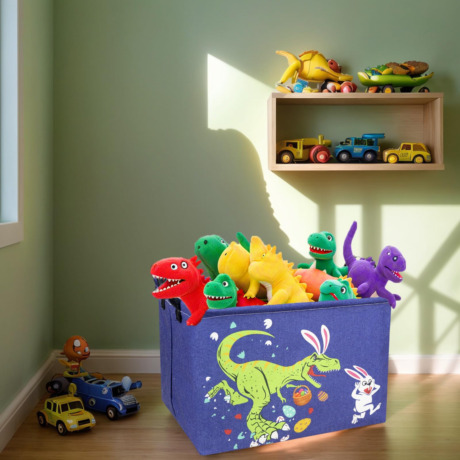 ASKETAM kids’ Easter basket, roomy for toys and gifts, helps organize play spaces.