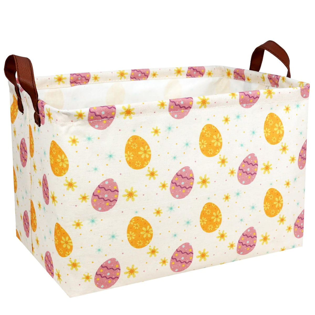 ASKETAM large empty Easter basket front view showcases versatile storage for eggs and gifts.