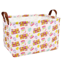 ASKETAM large empty Easter basket in pink for gifts and egg hunts.