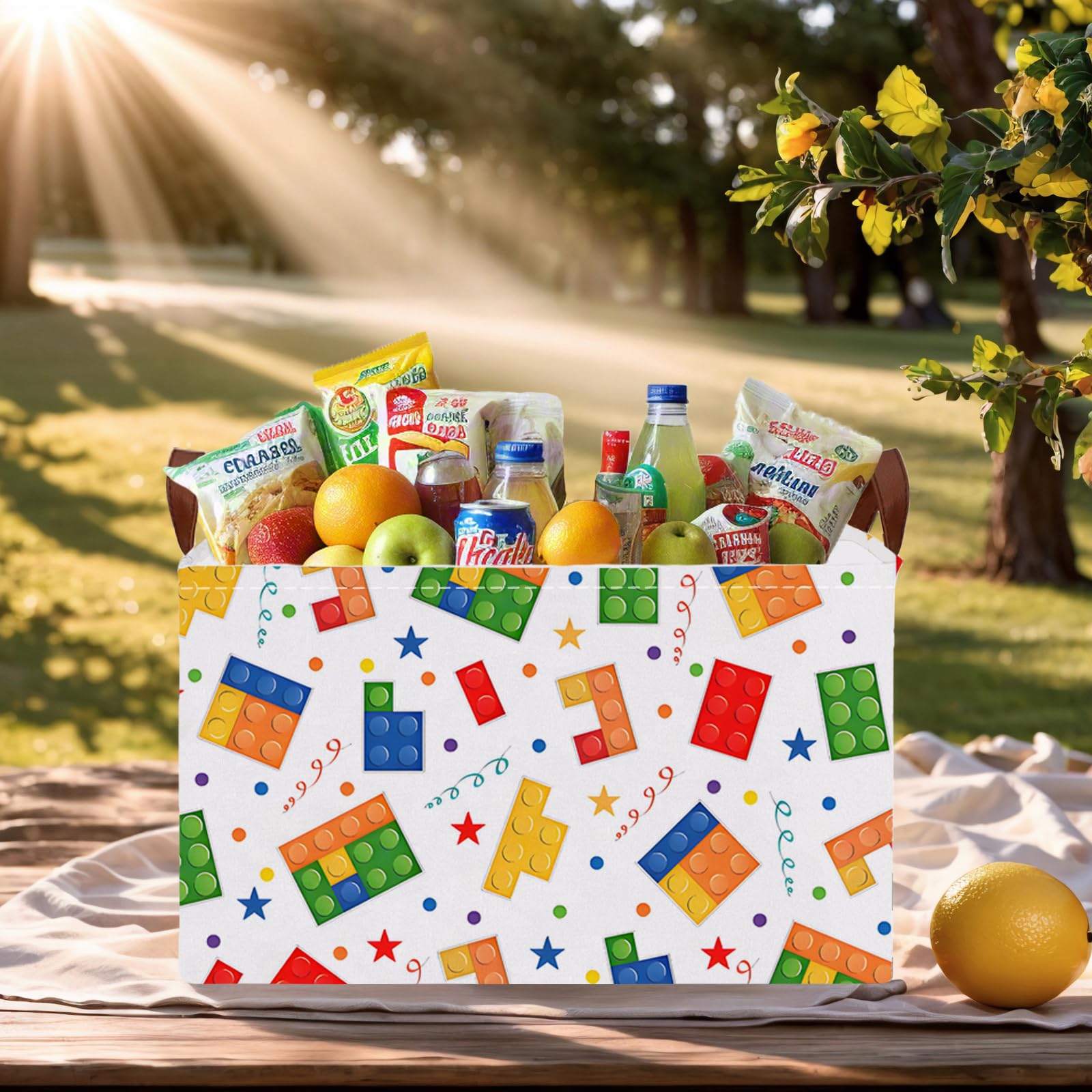 ASKETAM multipurpose nursery-bathroom-cloakroom storage basket in use.