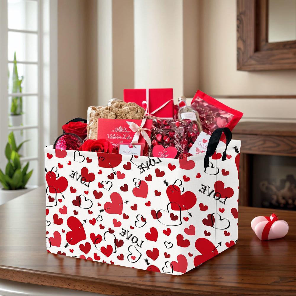 ASKETAM valentines basket folded for space-saving storage