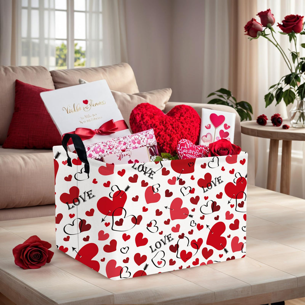 ASKETAM valentines basket handle closeup highlights durable handles for easy transport