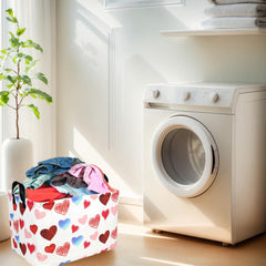 ASKETAM valentine basket inside view demonstrates large capacity for gifts and toys