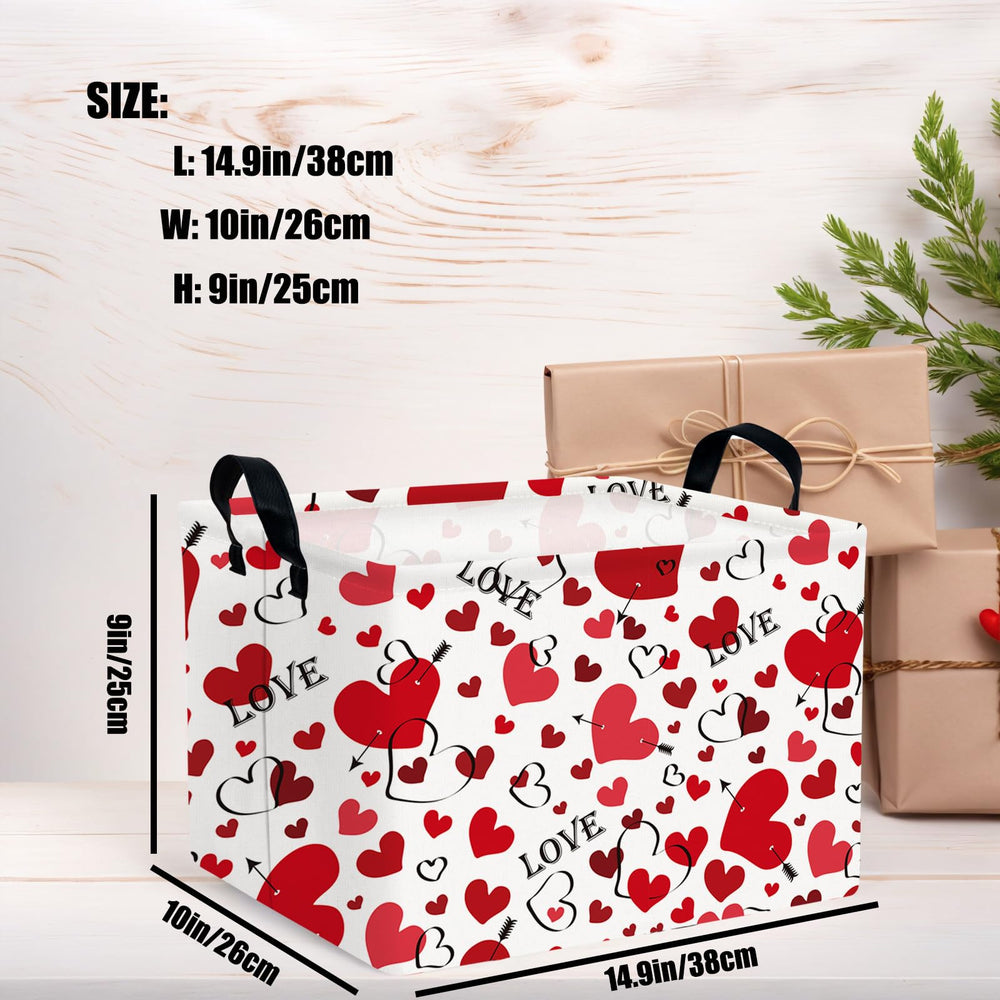 ASKETAM valentines basket pattern closeup shows bright fade-resistant print