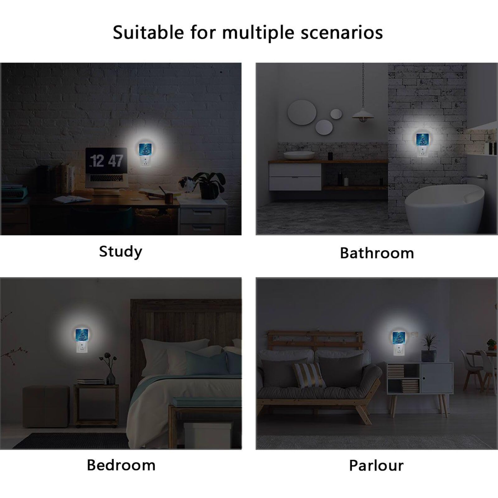 Aslsiy night light uses only 0.5W for low power draw.