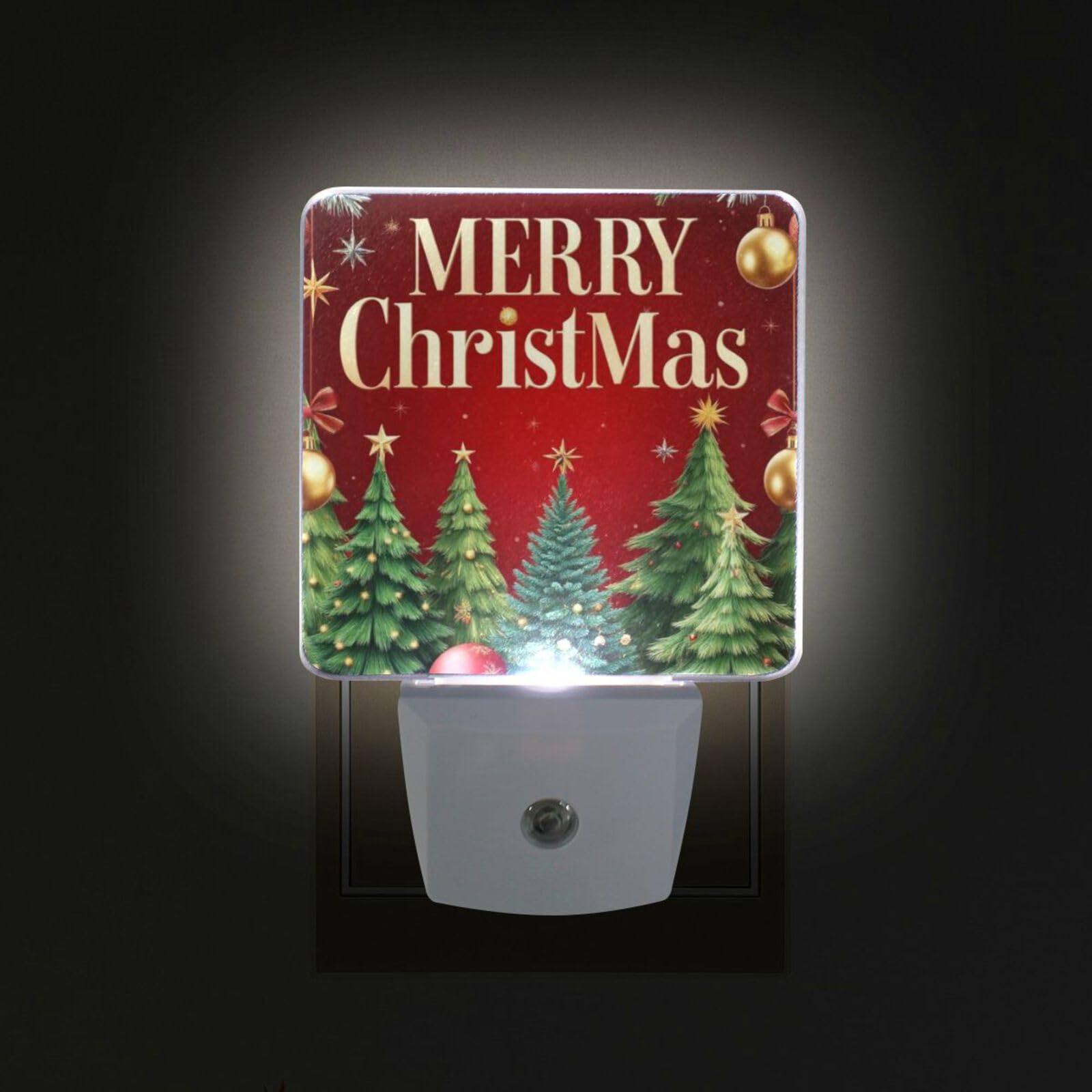 Aslsiy night light plug-in wall stays out of sight while providing warm glow.