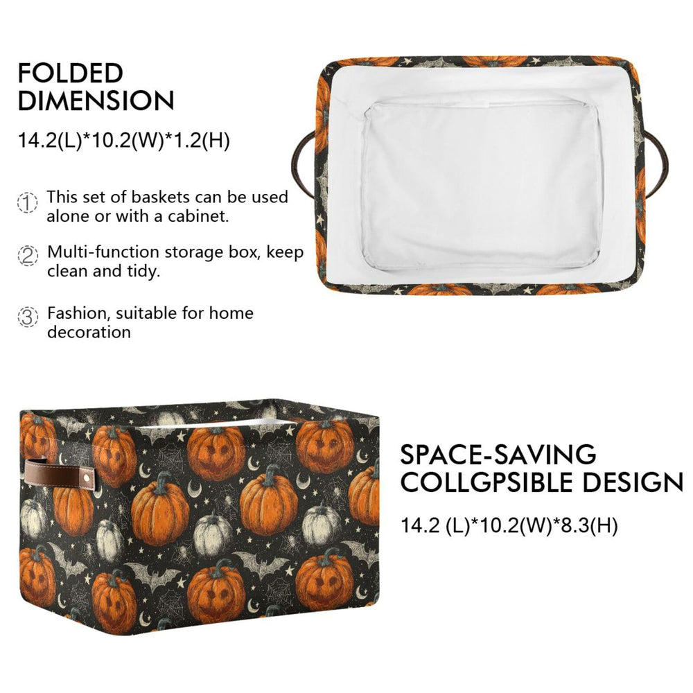 Aslsiy storage basket spider print offers stylish storage for nursery essentials and clothing.