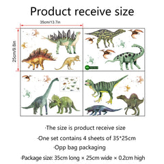 ASMPIO waterproof dinosaur decals shown in a moisture-prone bathroom setting