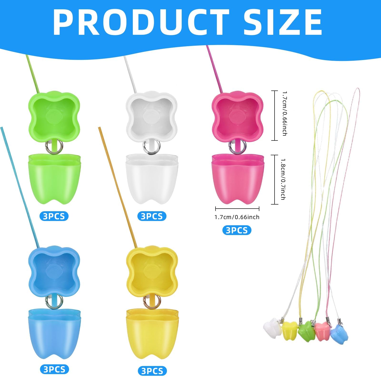 Asofelk tooth saver necklace green highlights excitement and memory keeping for lost baby teeth