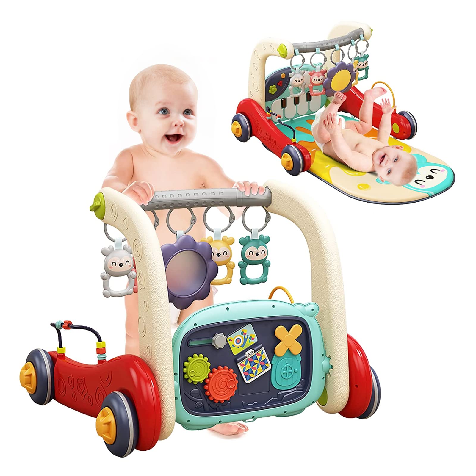 Asou Baby Gym Play Mat front view showing spacious surface for tummy time and play.