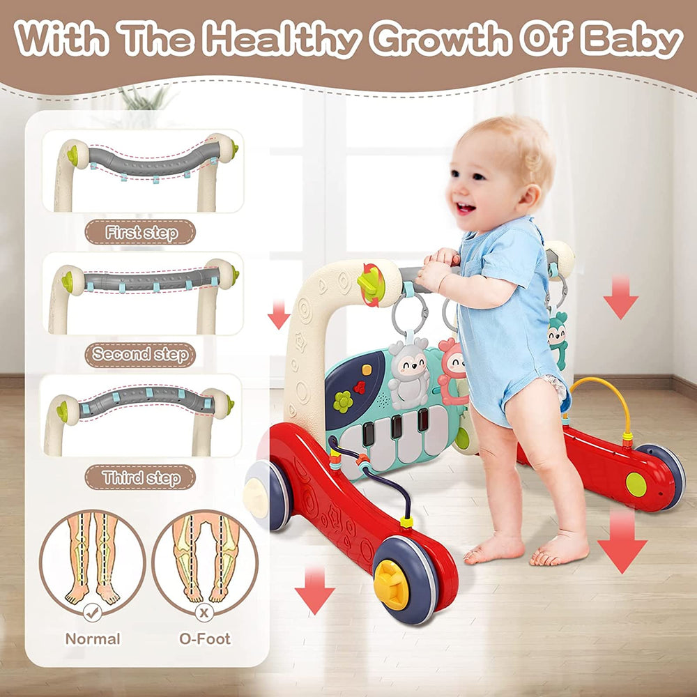 Asou Baby Gym Play Mat tummy time area encouraging reach and kick play.