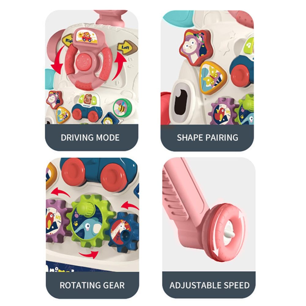 Asou adjustable-rear-wheels pink image illustrates smooth speed control during exploration