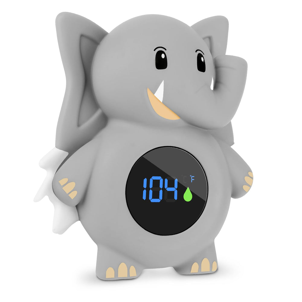 ASRIO baby bath thermometer elephant display shows safe bath temperature clearly