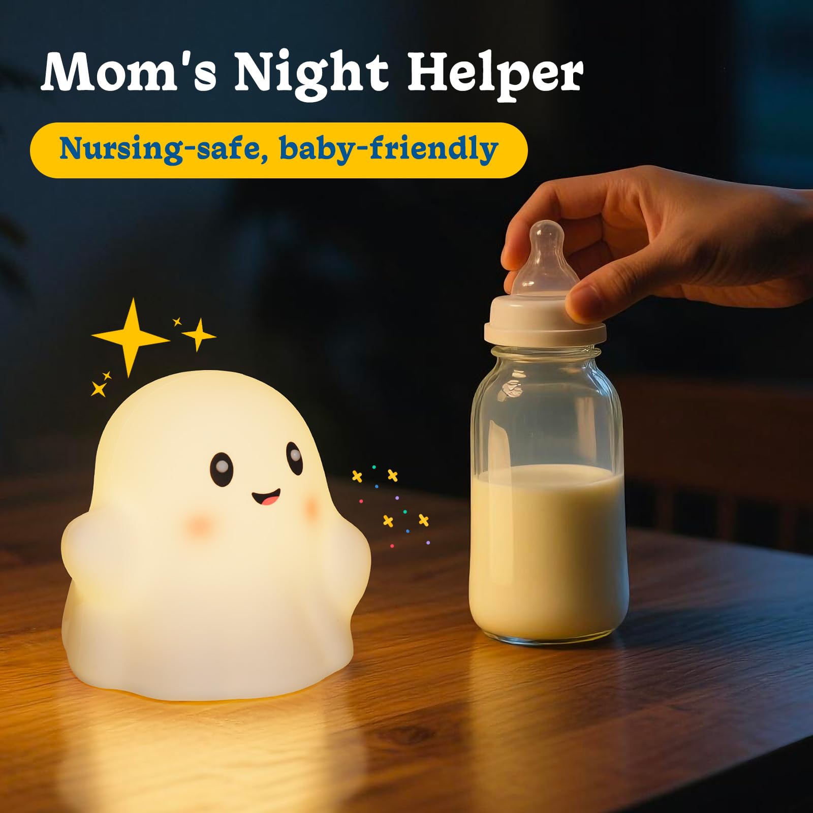Assimilans ghost night light 30-minute timer helps manage bedtime routines