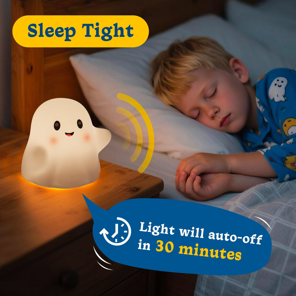 Assimilans ghost night light rechargeable battery provides hours of cordless glow