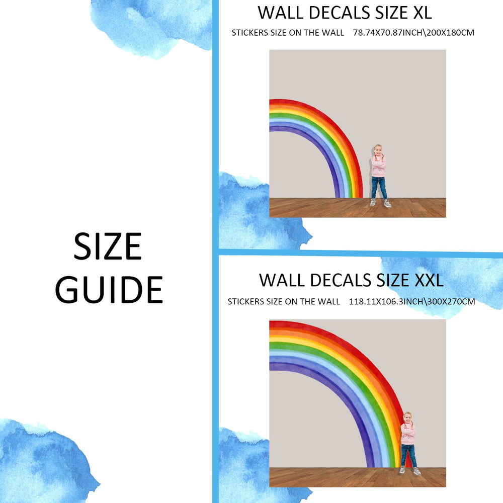 Astrkiz classroom playroom rainbow sticker creates an engaging learning focal point.