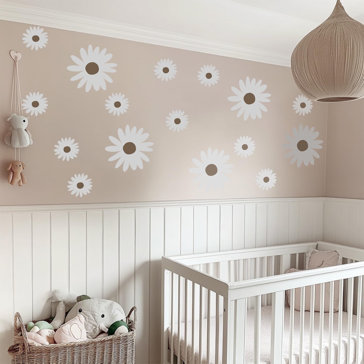 Astrkiz daisy wall decal matte vinyl finish ideal for quick room refresh