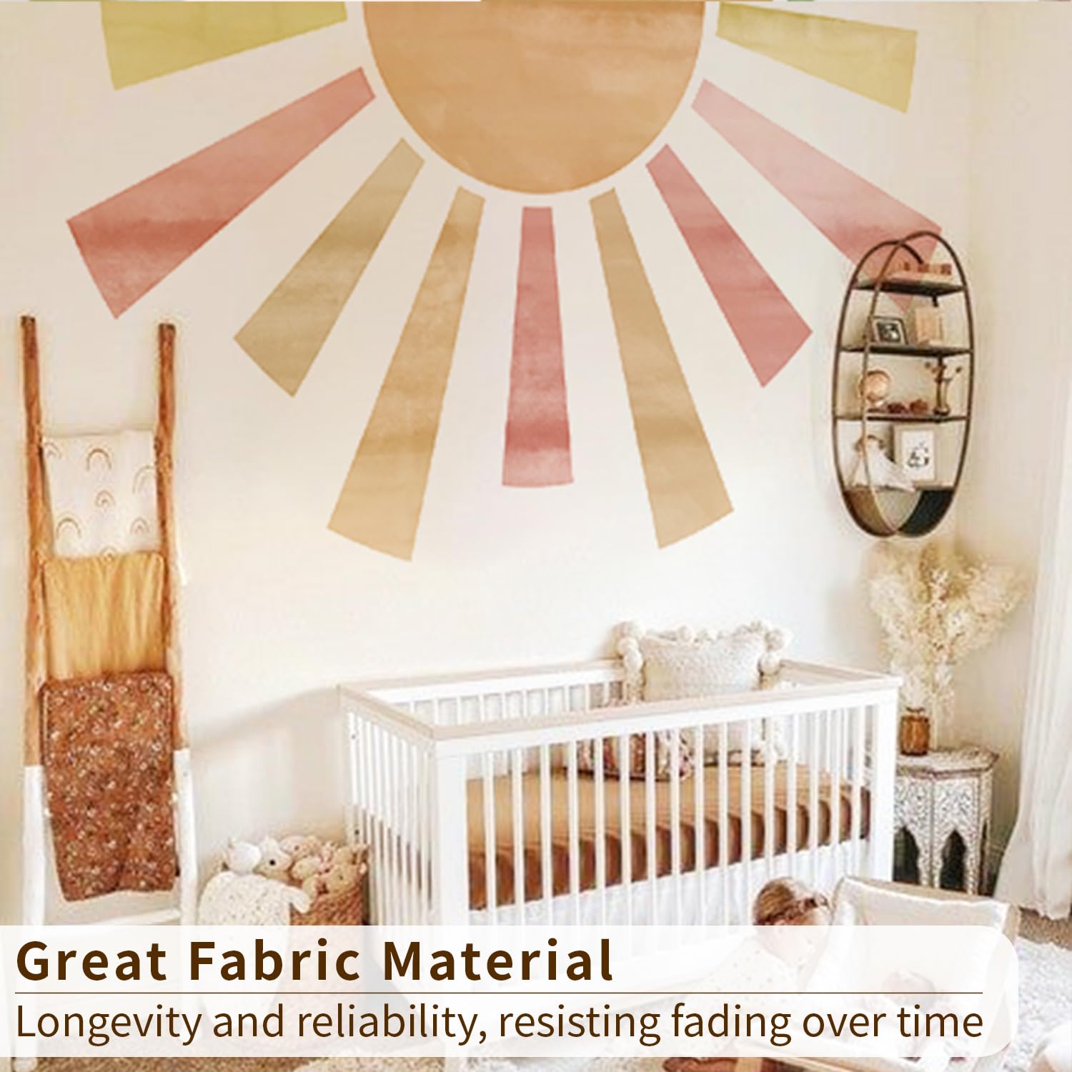 astrkiz nursery-decor-sunshine wall art adds cheerful ambiance