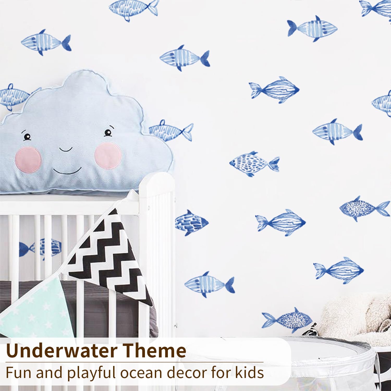 astrkiz Under The Sea decals fish-3 spark imaginative play in bedrooms.
