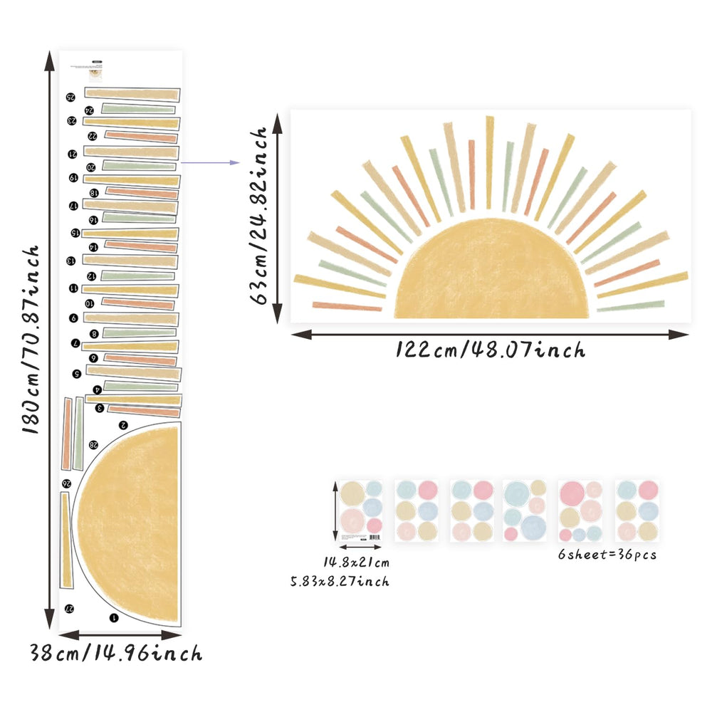 astrkiz watercolor polka dots decal kit adds playful color to nurseries and playrooms