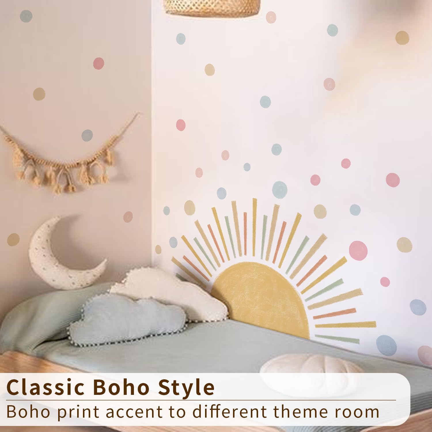 astrkiz wall art sticker set for smooth walls creates an easy, wipe-clean decor piece