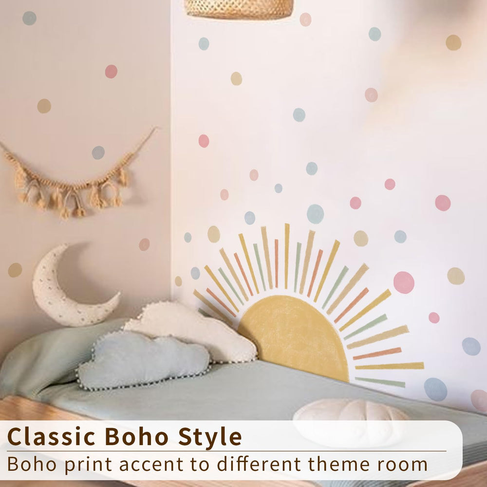 astrkiz wall art sticker set for smooth walls creates an easy, wipe-clean decor piece