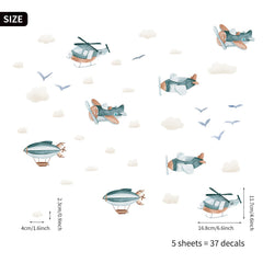 Astrkiz watercolor texture wall sticker showcases soft art for a calming kids' room.
