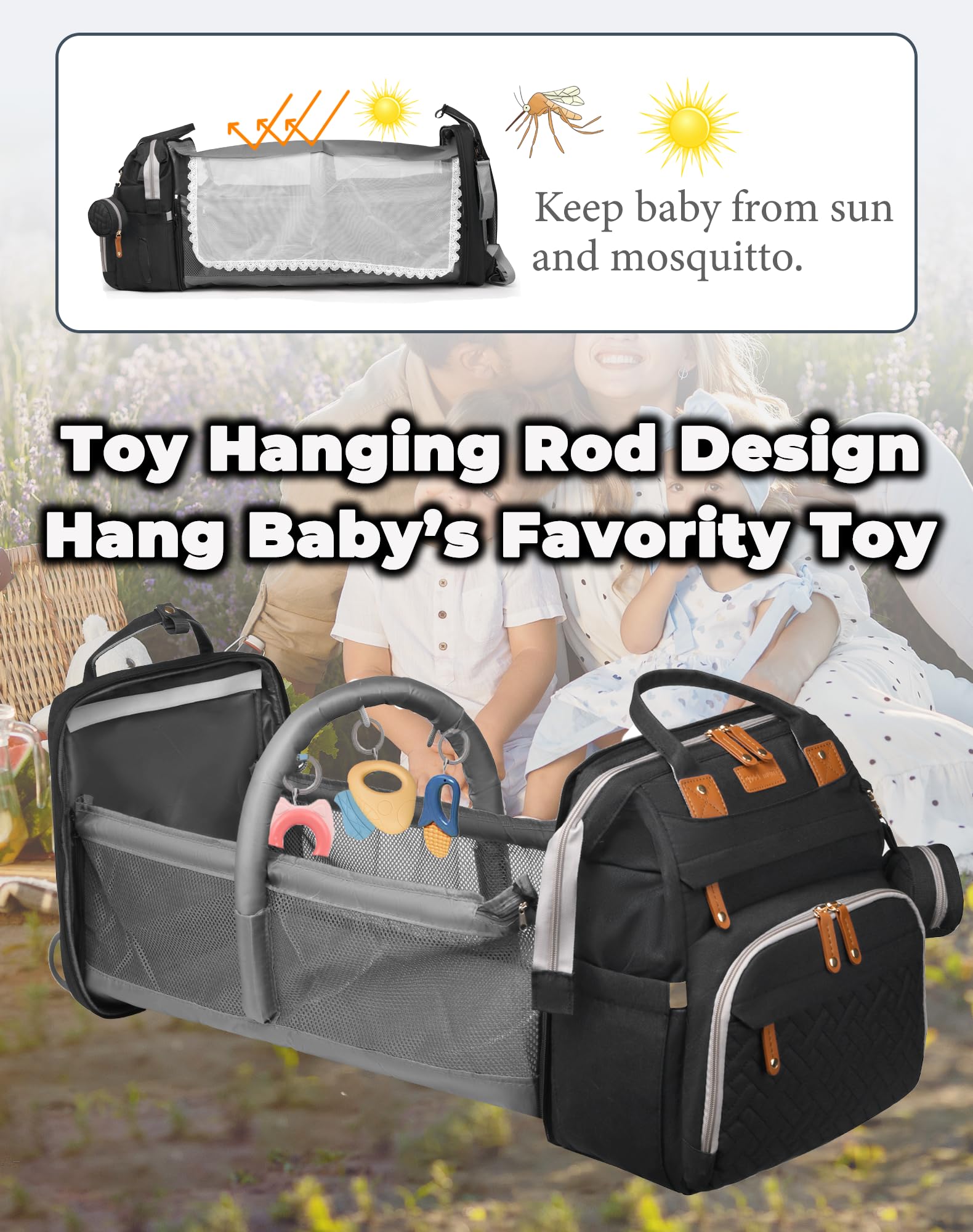 Astro alan 19-pocket organization for diapers, bottles, and outfits neatly arranged