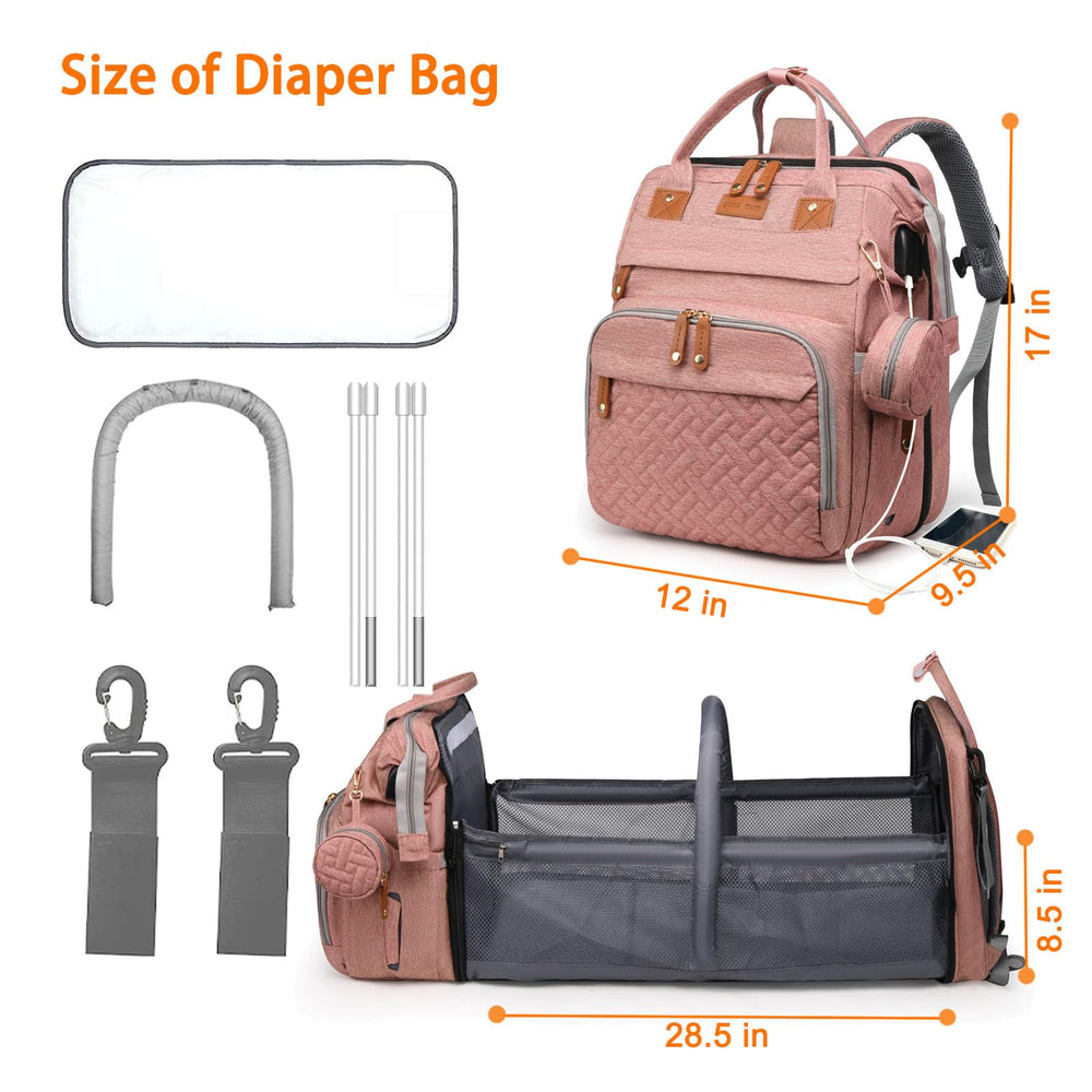 Astro alan detachable changing station pink for flexible use at home or travel.
