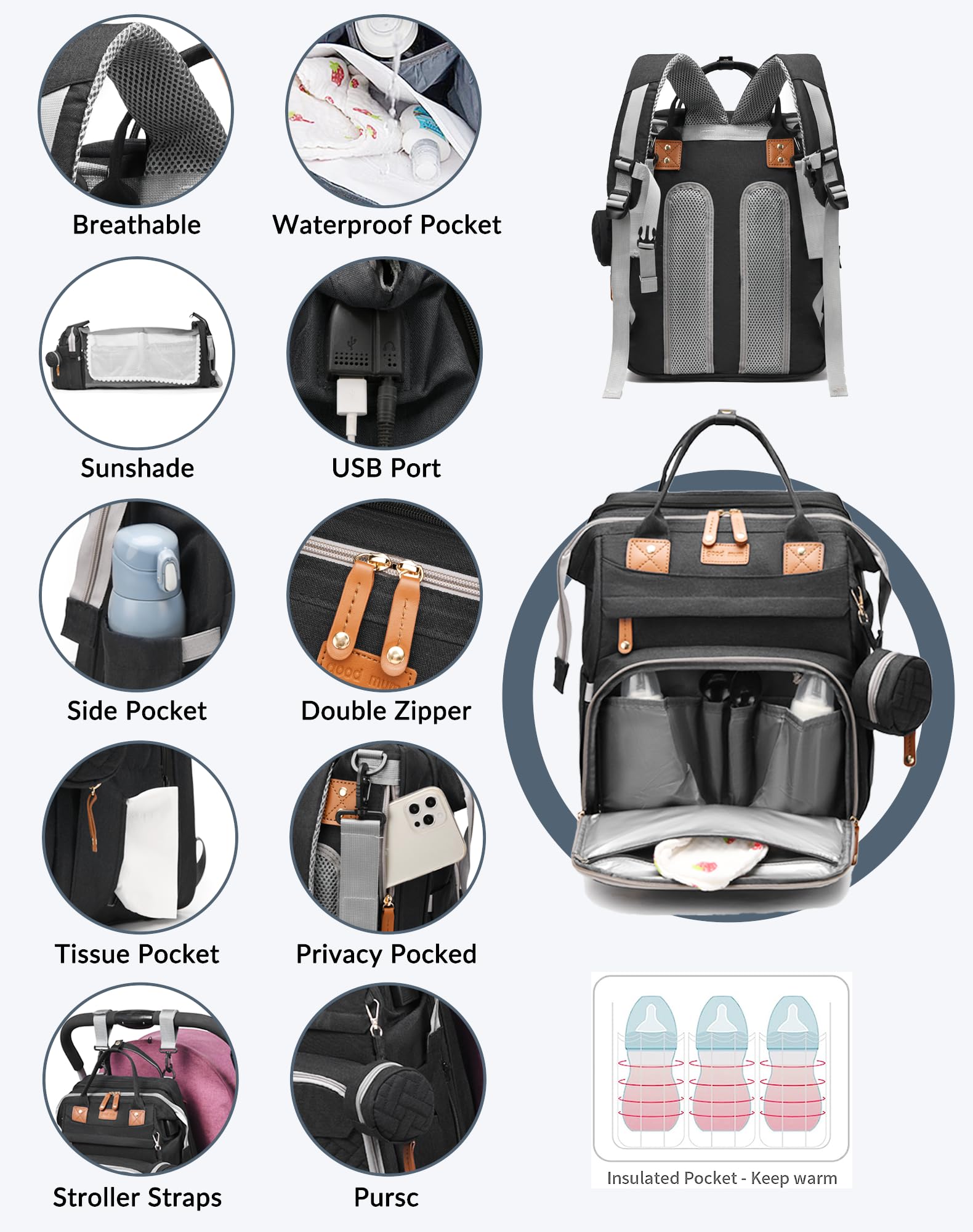 Astro alan detachable changing station doubles as a versatile carry-on