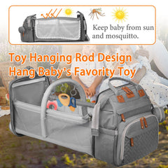 Astro alan diaper bag side pocket highlights convenient access to small items