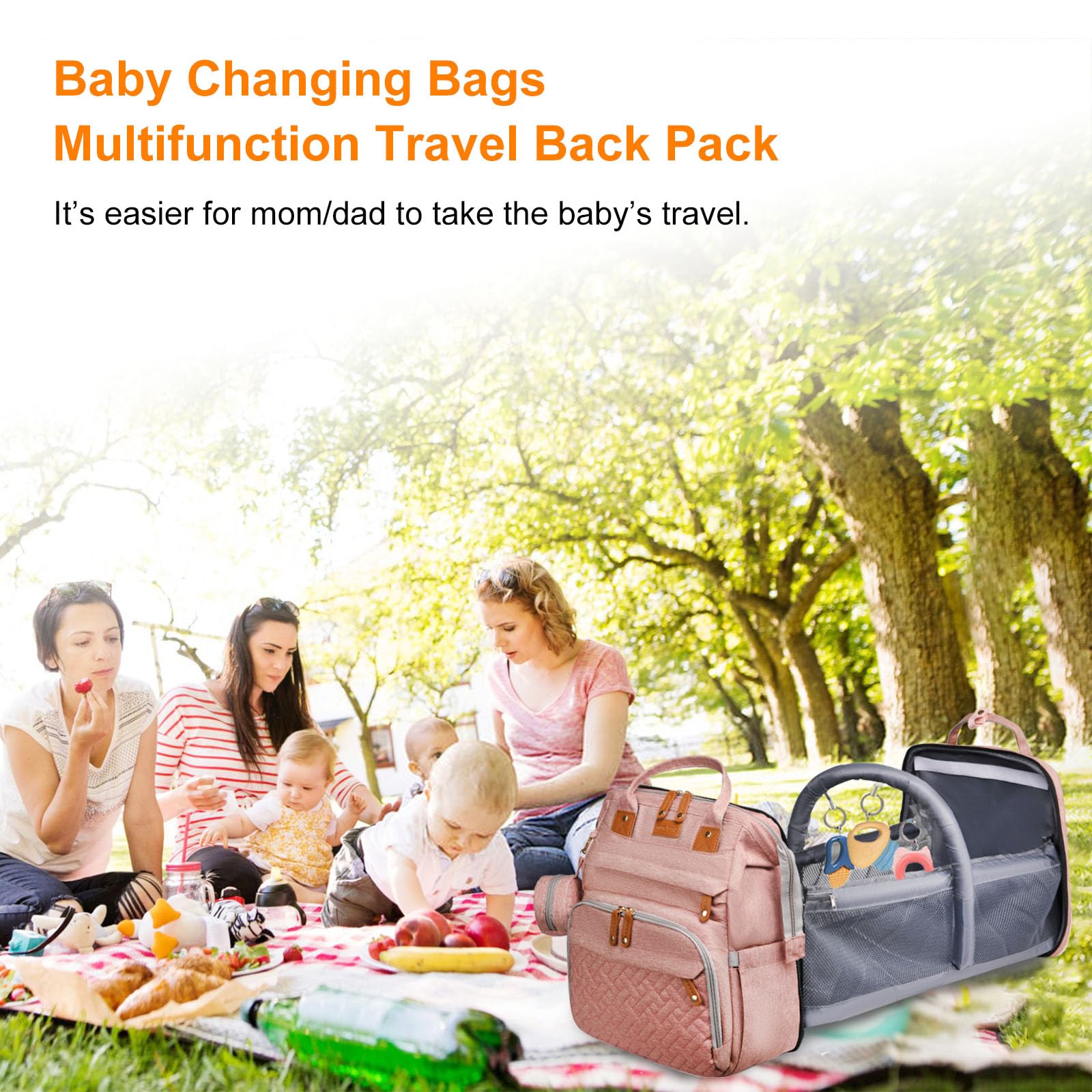 Astro alan stroller straps and hidden pocket pink add security and hands free convenience.