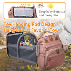 Astro alan waterproof diaper bag pink keeps items dry during outings.