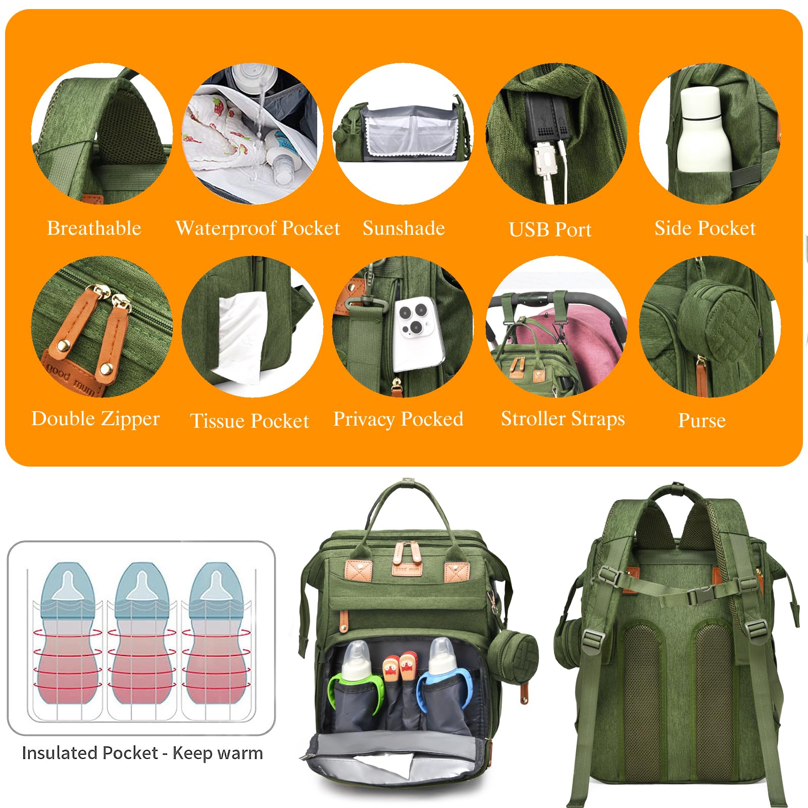 Astro alan bag made with waterproof polyester for spill-cleanups and easy wipe-downs