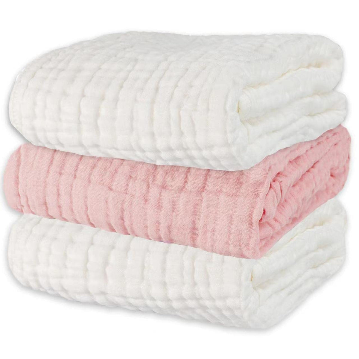 Asung baby towels with honeycomb embossing deliver a gentle touch and quick absorbency