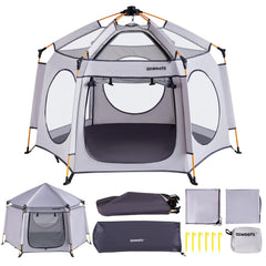 Asweets 4-in-1 pop-up playpen setup for quick, stress-free assembly and instant play space.