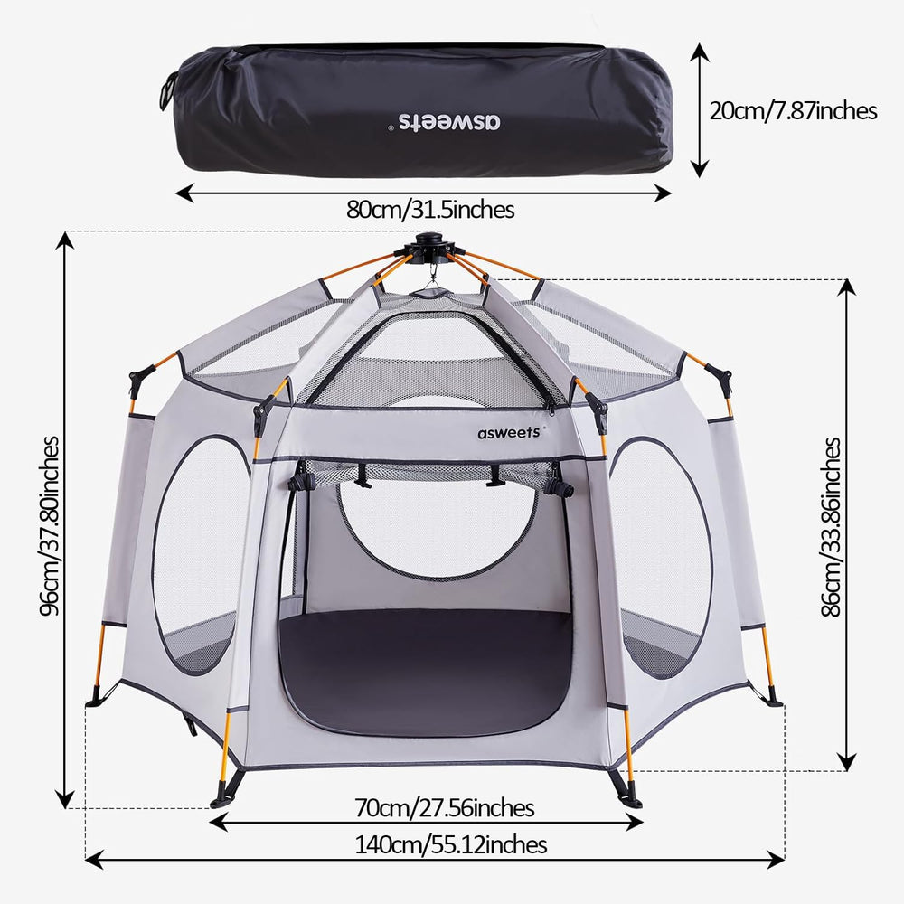 Asweets one-click pop-up assembly makes setup effortless.