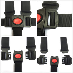 AT seat belt 5-point configuration demonstrates adjustable safety options for growing children