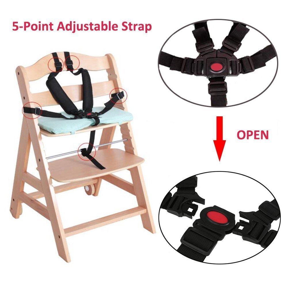 AT seat belt black fabric closeup features durable sponge-cotton blend