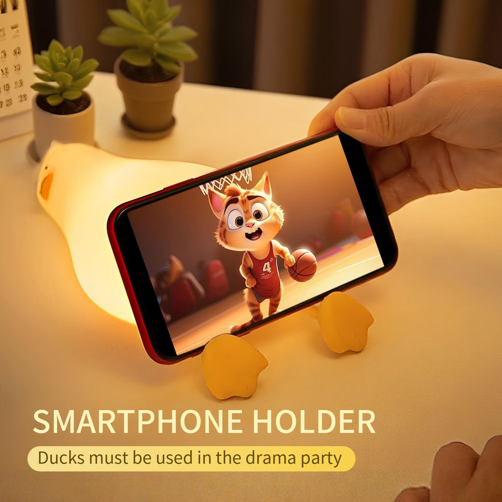 Ataraxiaqna duck night light silicone-texture highlights tactile squishiness and safe materials