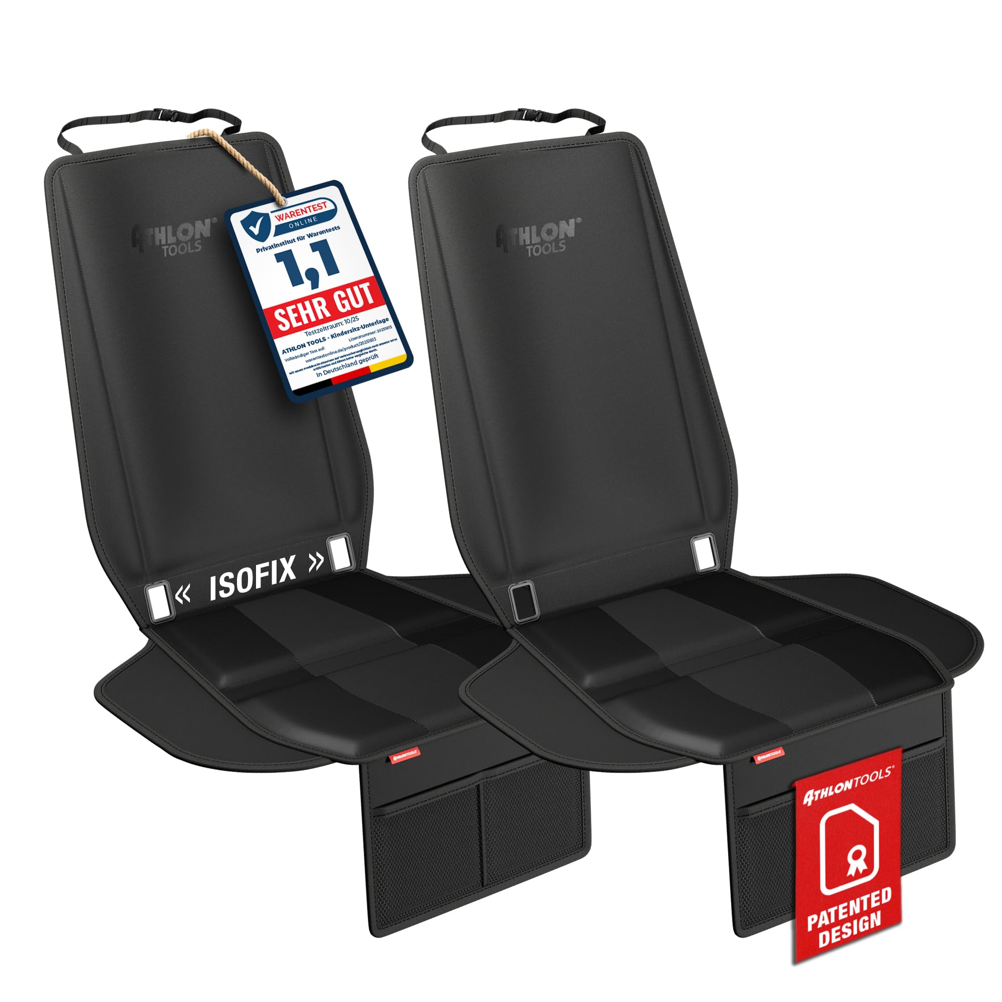 Athlon Tools top view of the pad offering cushioned comfort for car rides.