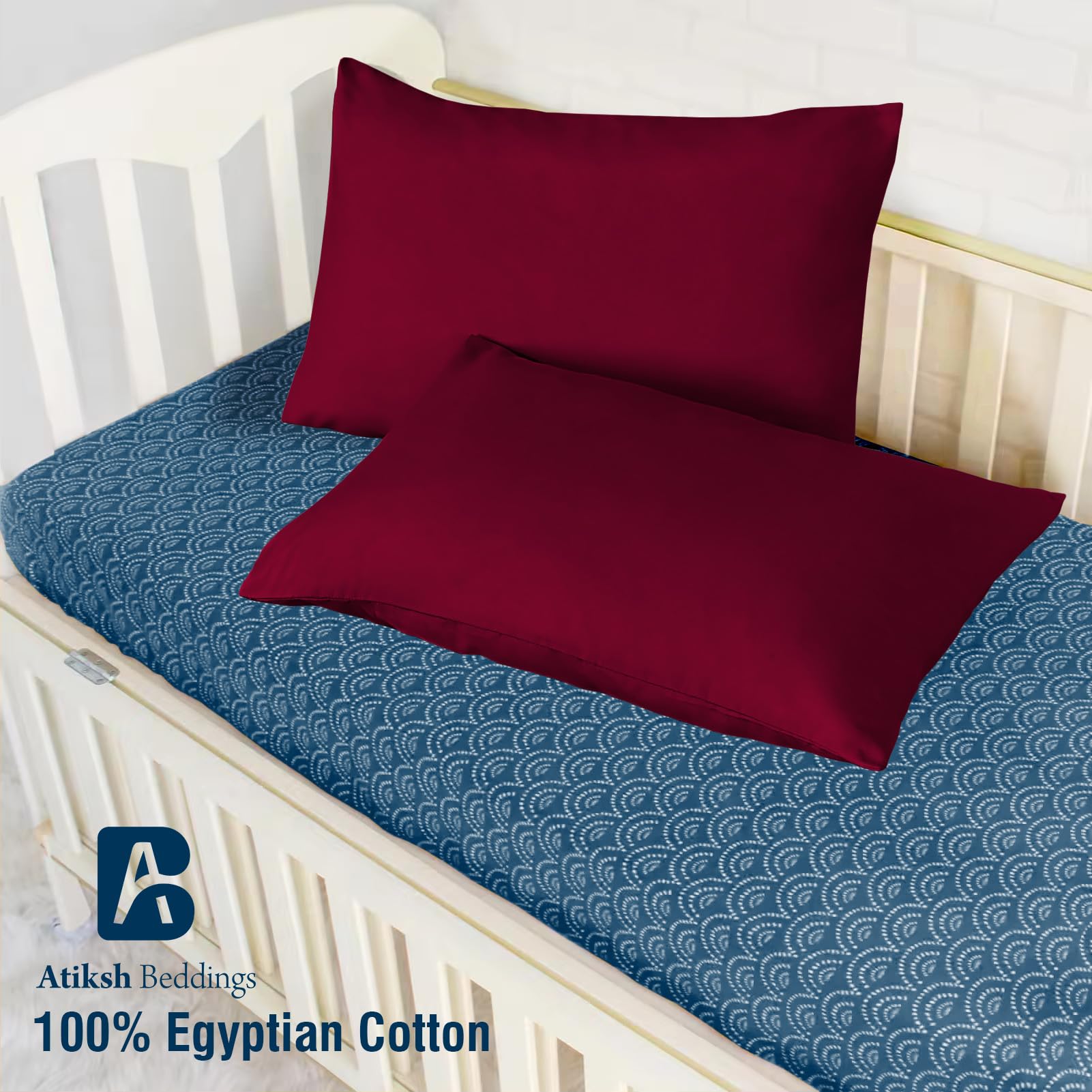 Atiksh Beddings Egyptian cotton 500TC close-up shows breathable, soft fabric.
